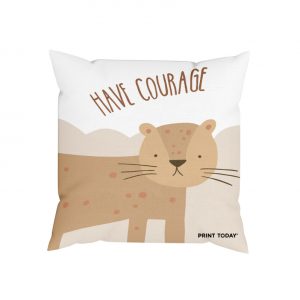Cojín Leopardo "Have Courage"