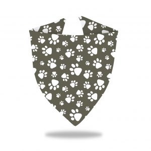 Bandana para perro Huellas Caqui