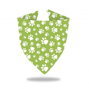Bandana para perro Huellas Verde Manzana
