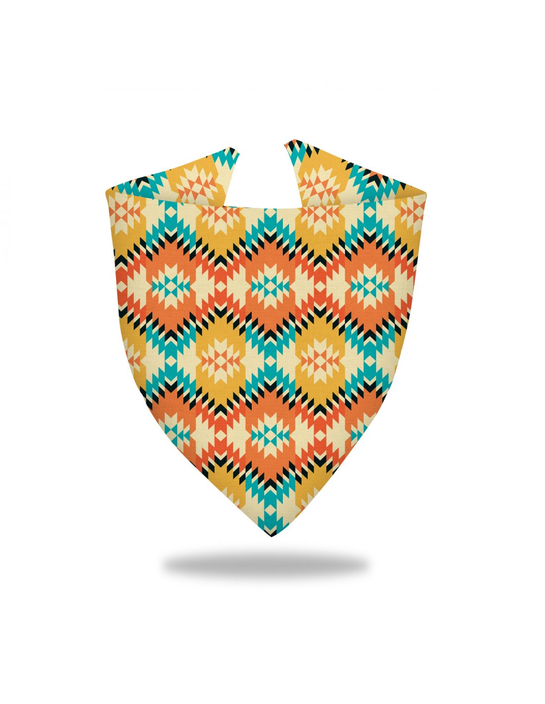 Bandana para perros Estampado Étnico Turquesa