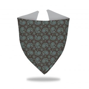 Bandana para perro paisley marrón