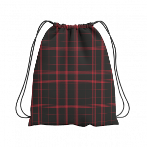 Mochila Cuadros Negro Rojo Colección Tartán