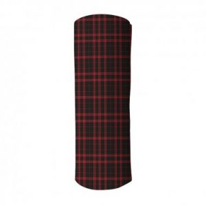 Tubular Cuadros Negro y Rojo