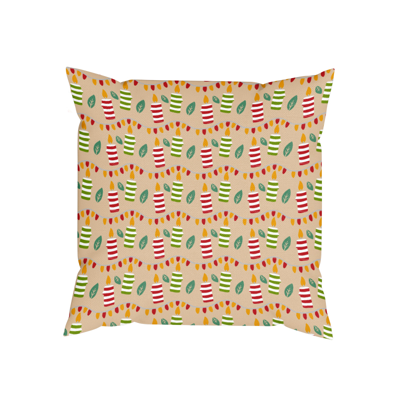 Cojín Velas Navideñas