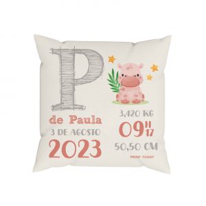 Cojín de Nacimiento - Hipopótamo