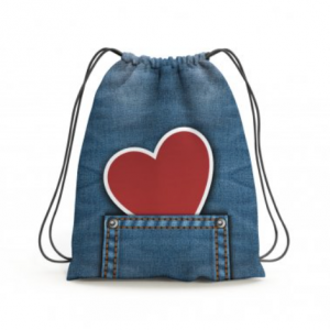 Mochila Jeans Corazon