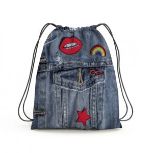 Mochila Jeans Adornos