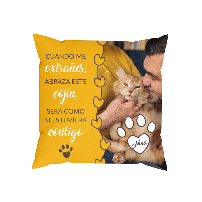 Cojín Personalizado Mascota - Mensaje - Imagen 2
