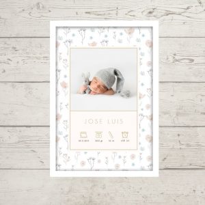 Lámina de Nacimiento con Foto - Spring