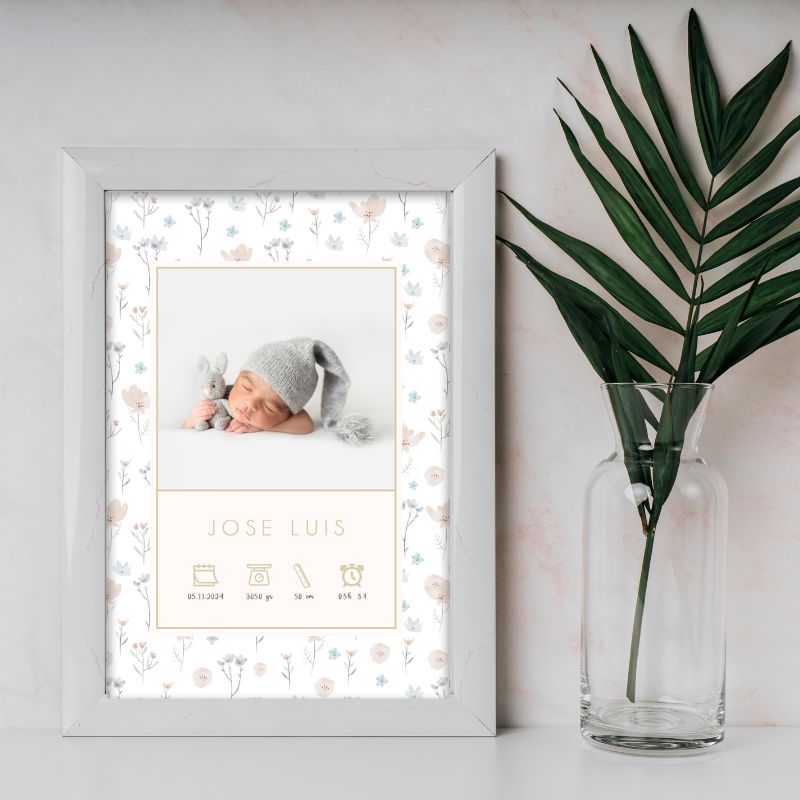Lámina de Nacimiento con Foto - Spring - Imagen 2